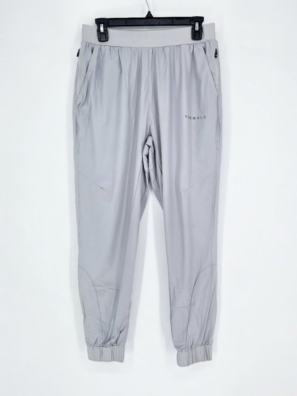 YoungLA Men's Fitness Track Joggers - Light Grey - Size Medium
